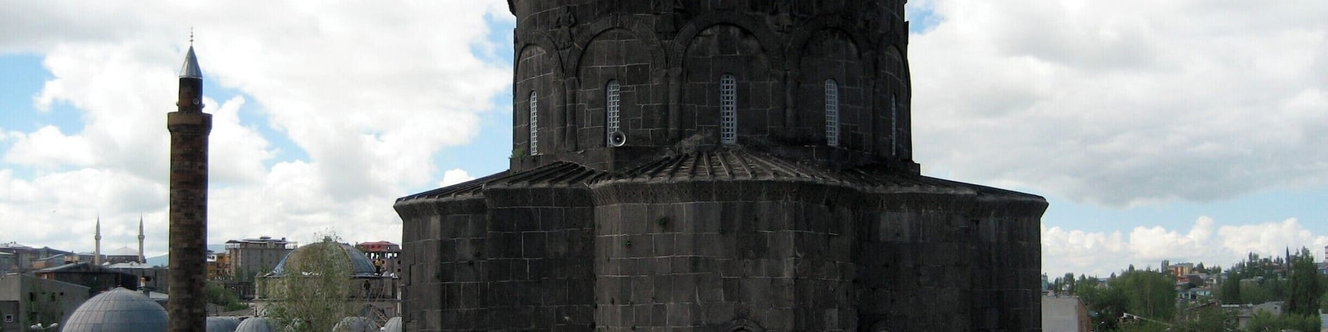 In the town of Kars you'll find this dark dark church of the Apostles. There is a lot of Russian influence about the town in the far far east of Turkey. You must try to read Orhan Pamuk's book - Snow. You really are somewhere else when you get here. #Architecture
