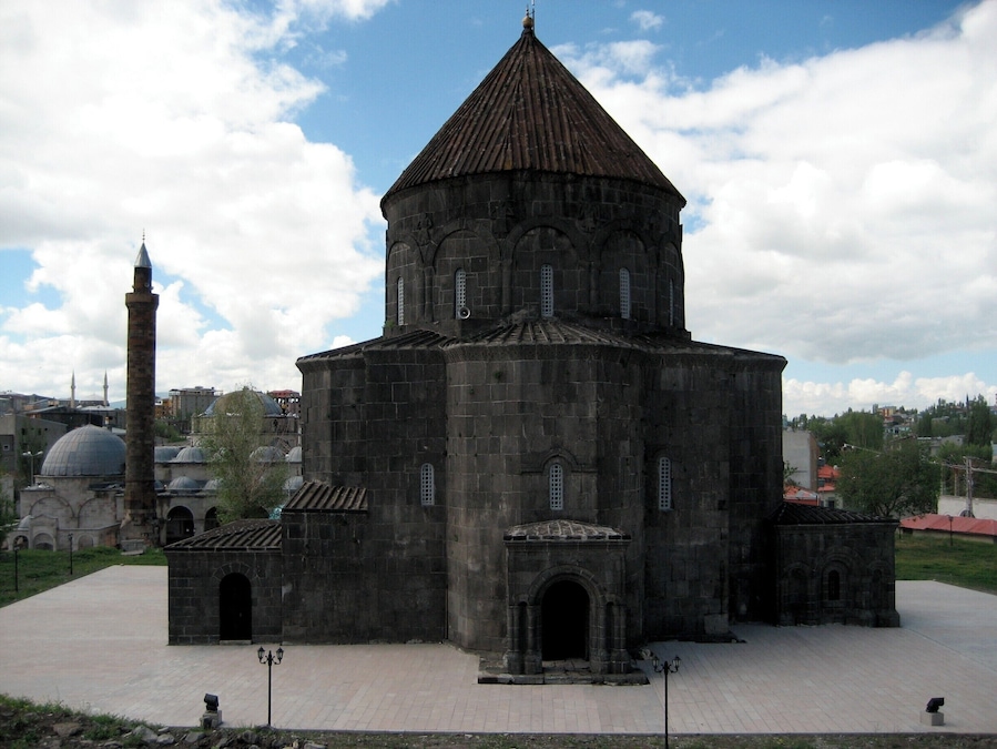 In the town of Kars you'll find this dark dark church of the Apostles. There is a lot of Russian influence about the town in the far far east of Turkey. You must try to read Orhan Pamuk's book - Snow. You really are somewhere else when you get here. #Architecture