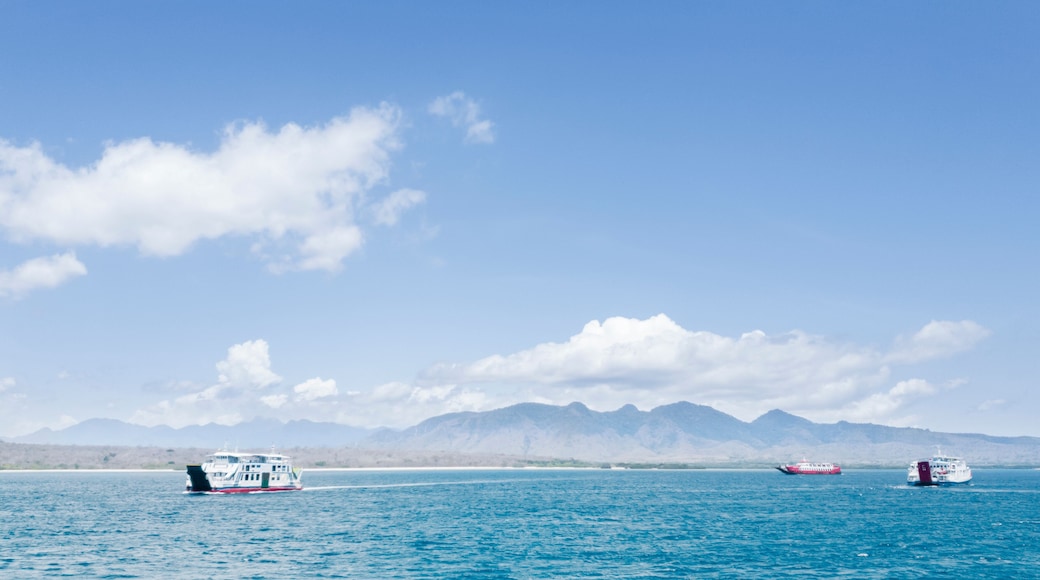 Ships cross from Ketapang port to Gilimanuk port