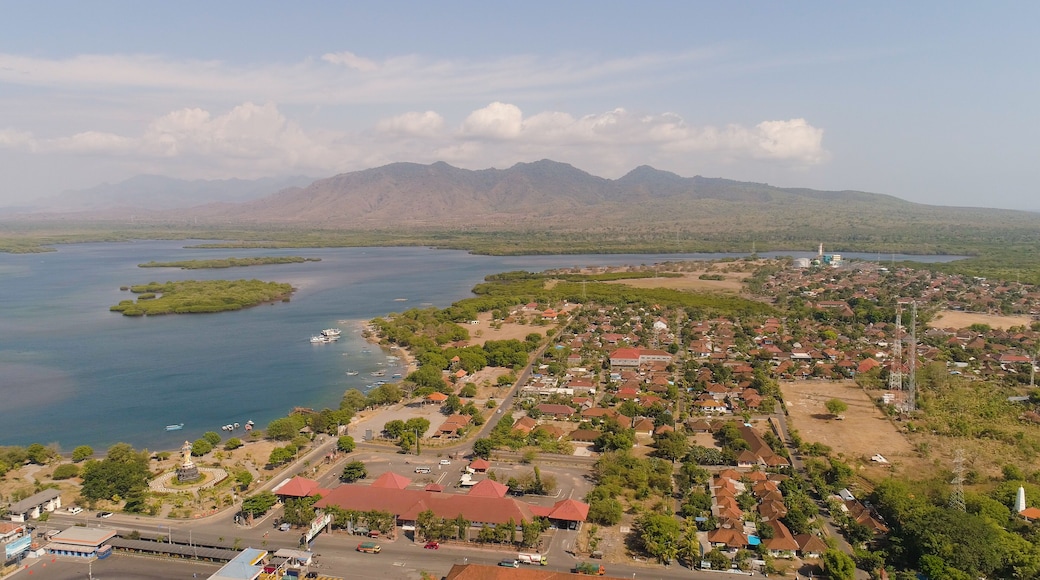 Sea passenger ferry port Gilimanuk. Bali Indonesia.