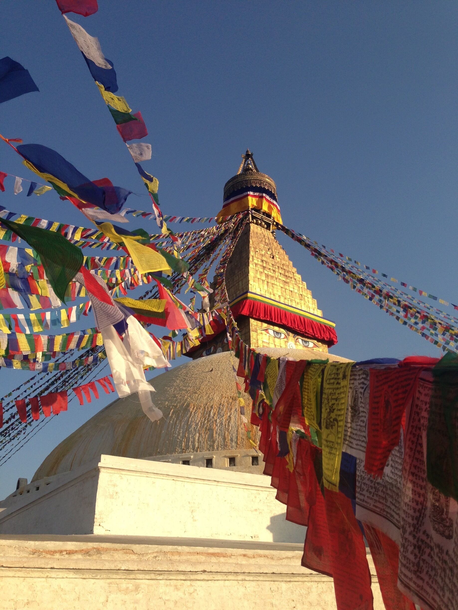 Boudhanath Stupa (or Bodnath Stupa) is the largest stupa in Nepal and the holiest Tibetan Buddhist temple outside Tibet. It is the center of Tibetan culture in Kathmandu and rich in Buddhist symbolism. The stupa is located in the town of Boudha, on the eastern outskirts of Kathmandu. I took this picture before the earthquake of 2015. It took 18 months to restore this beautiful structure.
#red #kathmandu #nepal