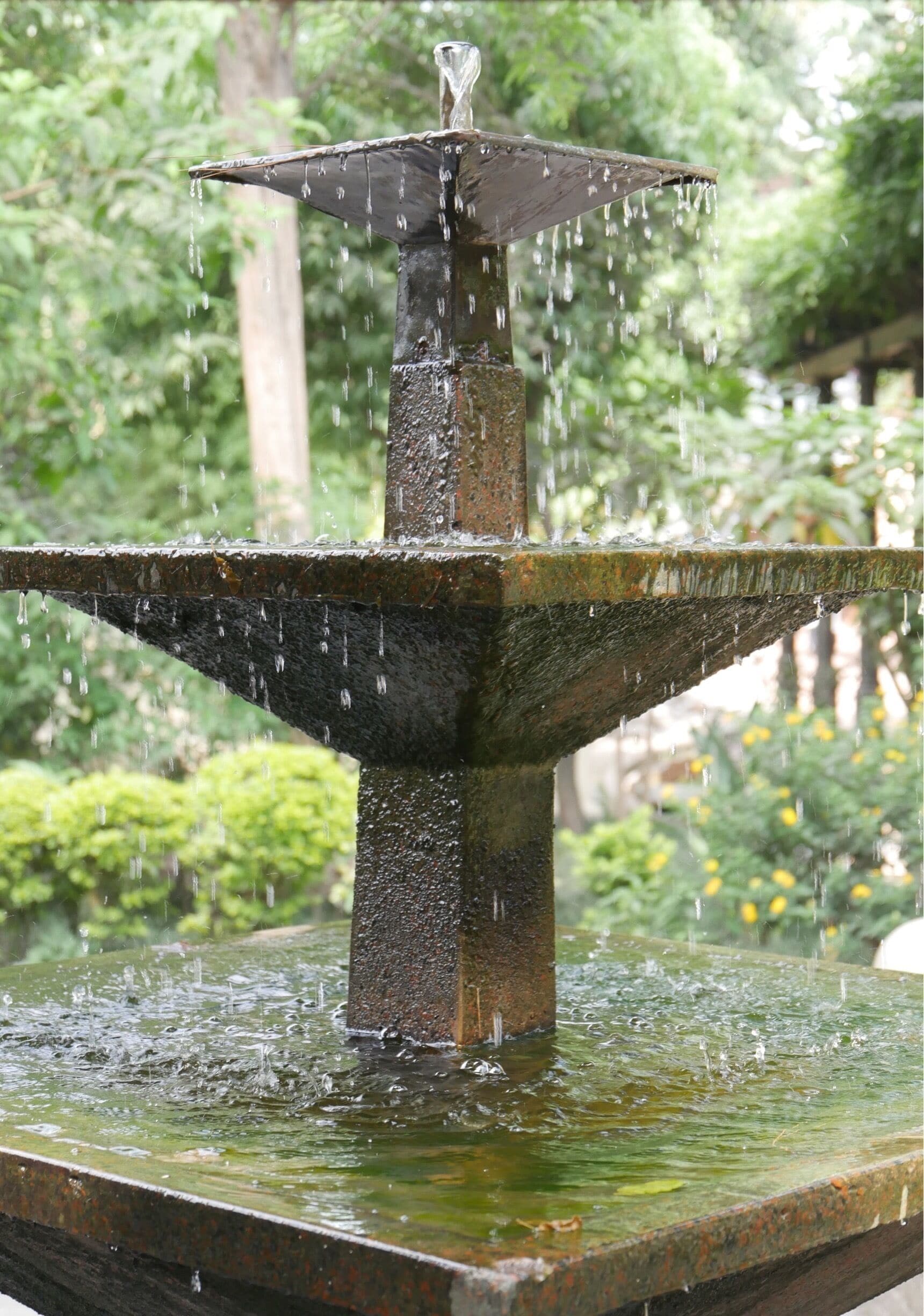 Fountain at entrance to the Garden of Dreams, Kathmandu.