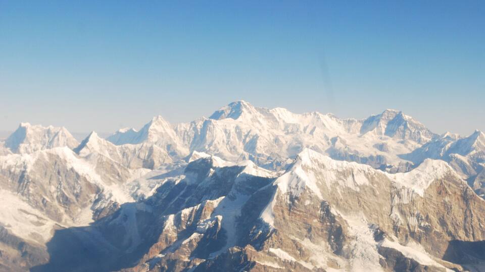 Mt Everest a view from the sky