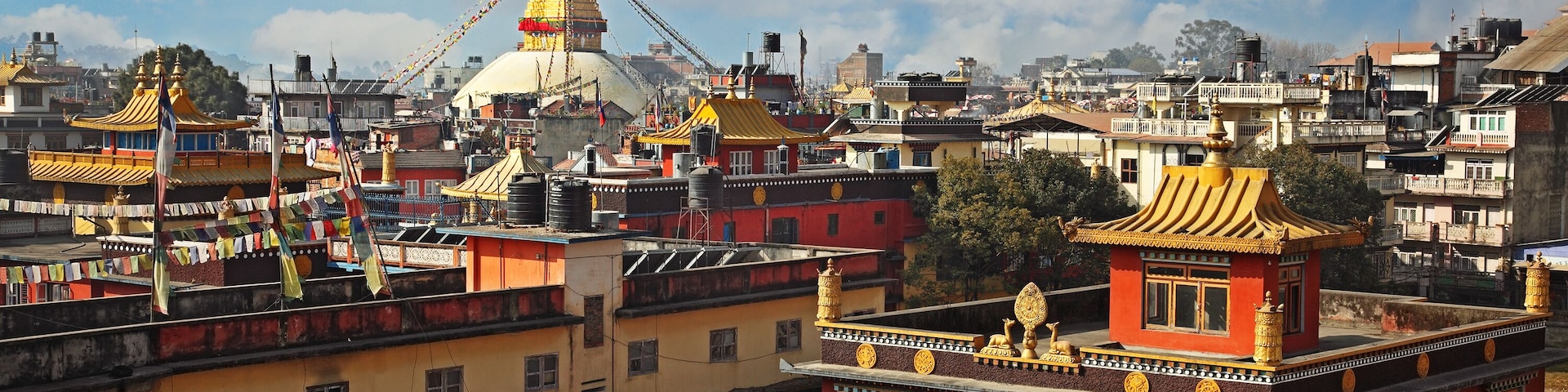 Colorful rooftops of Kathmandu