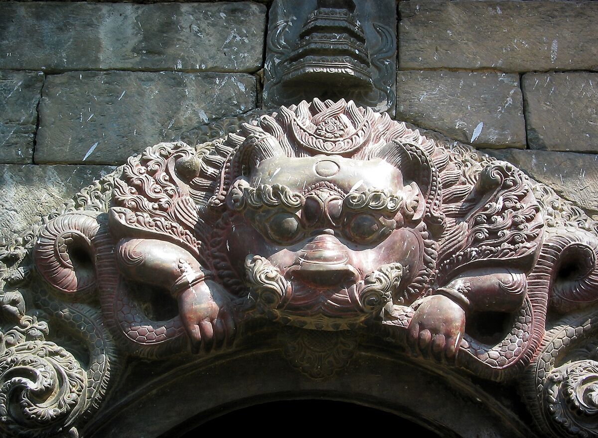 A detail from the temple architecture.
