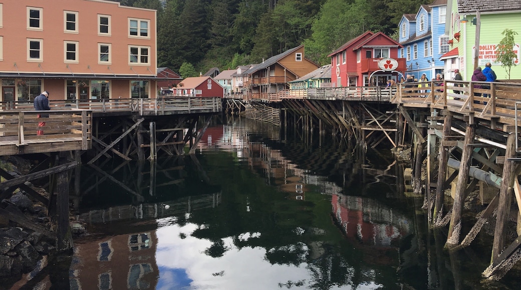 Beautiful shops of Creek Street in Ketchikan, Alaska