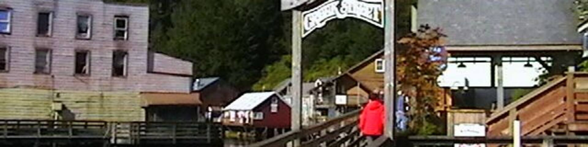Creek Street runs along the back side of town and is the old "Redlight District". With it's boardwalks and original buildings, you'll feel like you are right back in the gold rush era. (If that era was also populated with souvenir shops full of cheap t-shirts.)