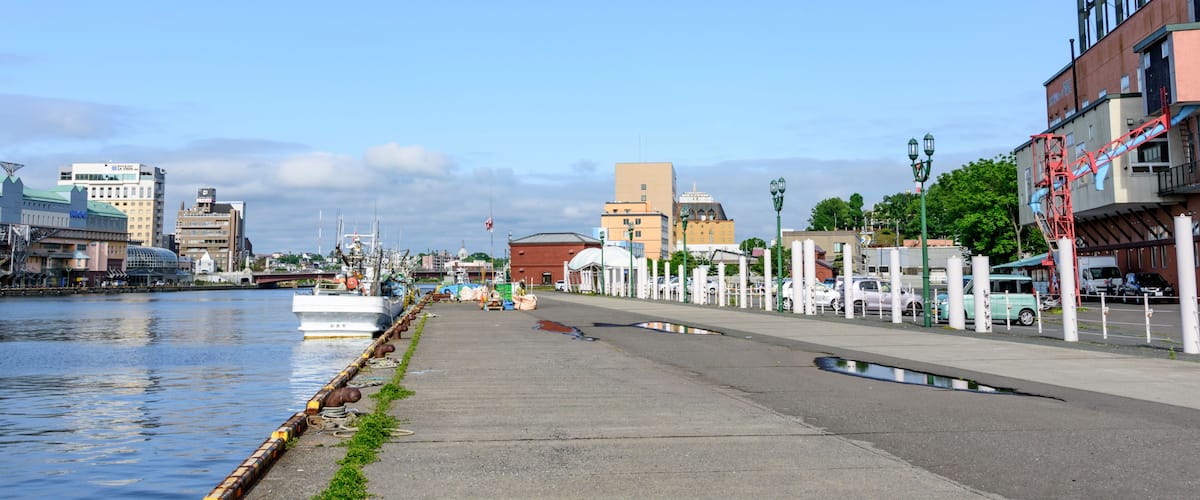 釧路 幣舞橋(ぬさまいばし)付近
