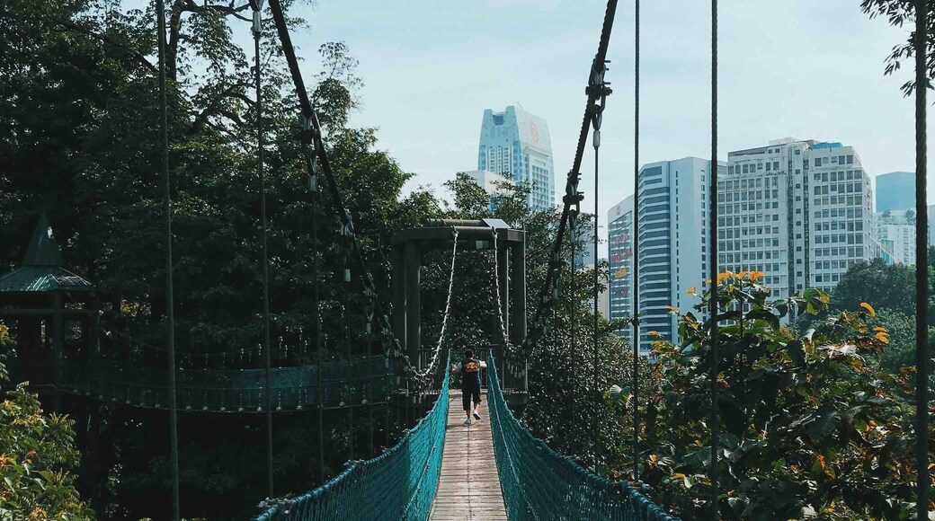 This lush of green in the middle of the concrete jungle is amazing. There are 2 routes which you can take:
Route 1: Enter the bridge, go down the towers and then climb uphill back to main entrance.
Route 2: Walk straight until you see the tower, climb up, walk across the bridge and climb up more towers, end at the last bridge.
You’ll get a good walkout with either one of the routes.
#Malaysia