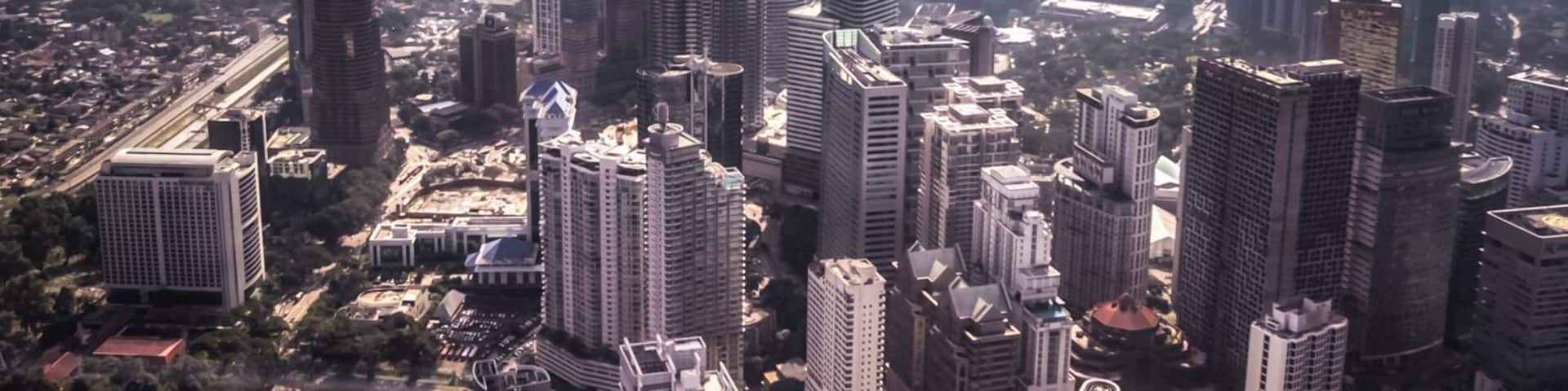 One good #photography spot to capture the #KualaLumpur #skyscrapers is from #KL #Tower. The ticket fare is not as expensive as The Twin #KLCC Tower.
The view is amazing from above with the hill as the background. Maybe if you go taking pictures at dusk or night, you will get a better result than this.