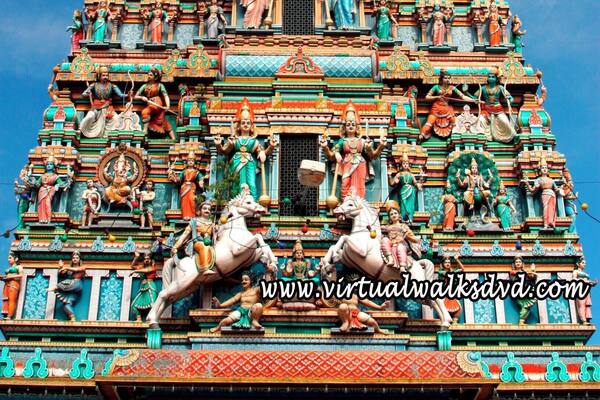 #Colorful The Sri Mahamariamman Temple is the oldest Hindu temple in Kuala Lumpur, Malaysia. Founded in 1873, it is situated at edge of Chinatown in Jalan Bandar (formerly High Street). In 1968, a new structure was built, featuring the ornate 'Raja Gopuram' tower in the style of South Indian temples.
From its inception, the temple provided an important place of worship for early Indian immigrants and is now an important cultural and national heritage.