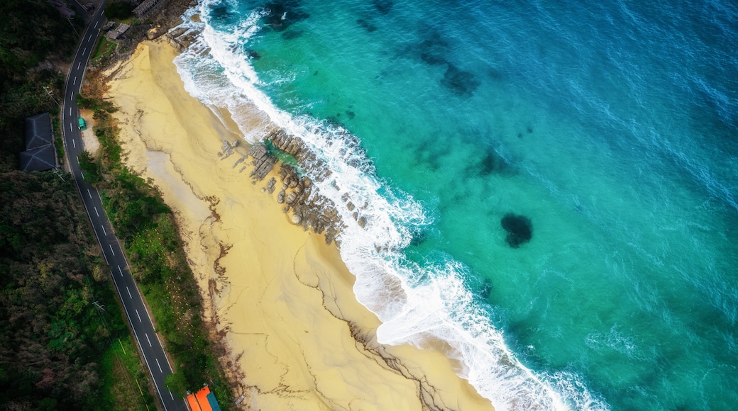 Aerial view of the northern part of Yakushima Island, Kagoshima Prefecture, Japan, a world heritage site
