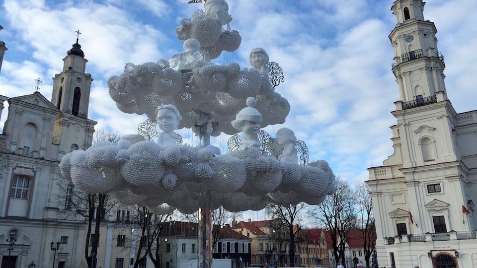 Chris tree in Kaunas. Every year on top of creativity!