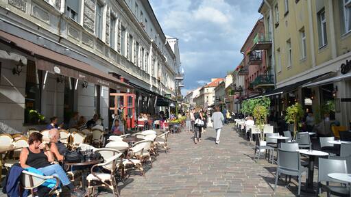 Touristy street in Kaunas #OrbitzTravel