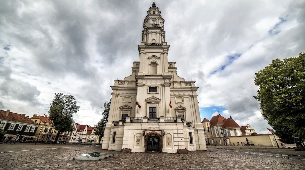 Kaunas town hall in the middle of the old town