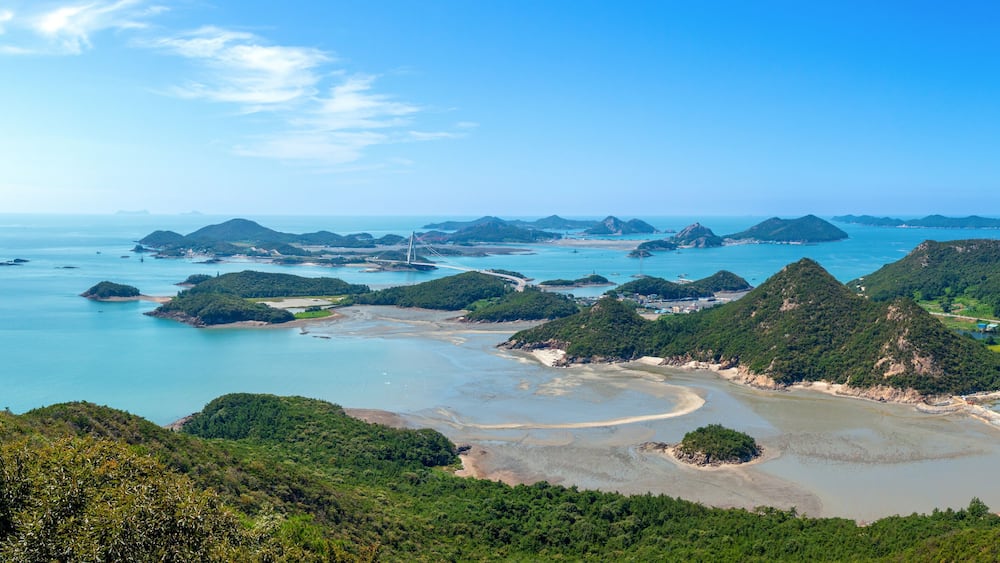 전북 군산시 고군산군도의 전경