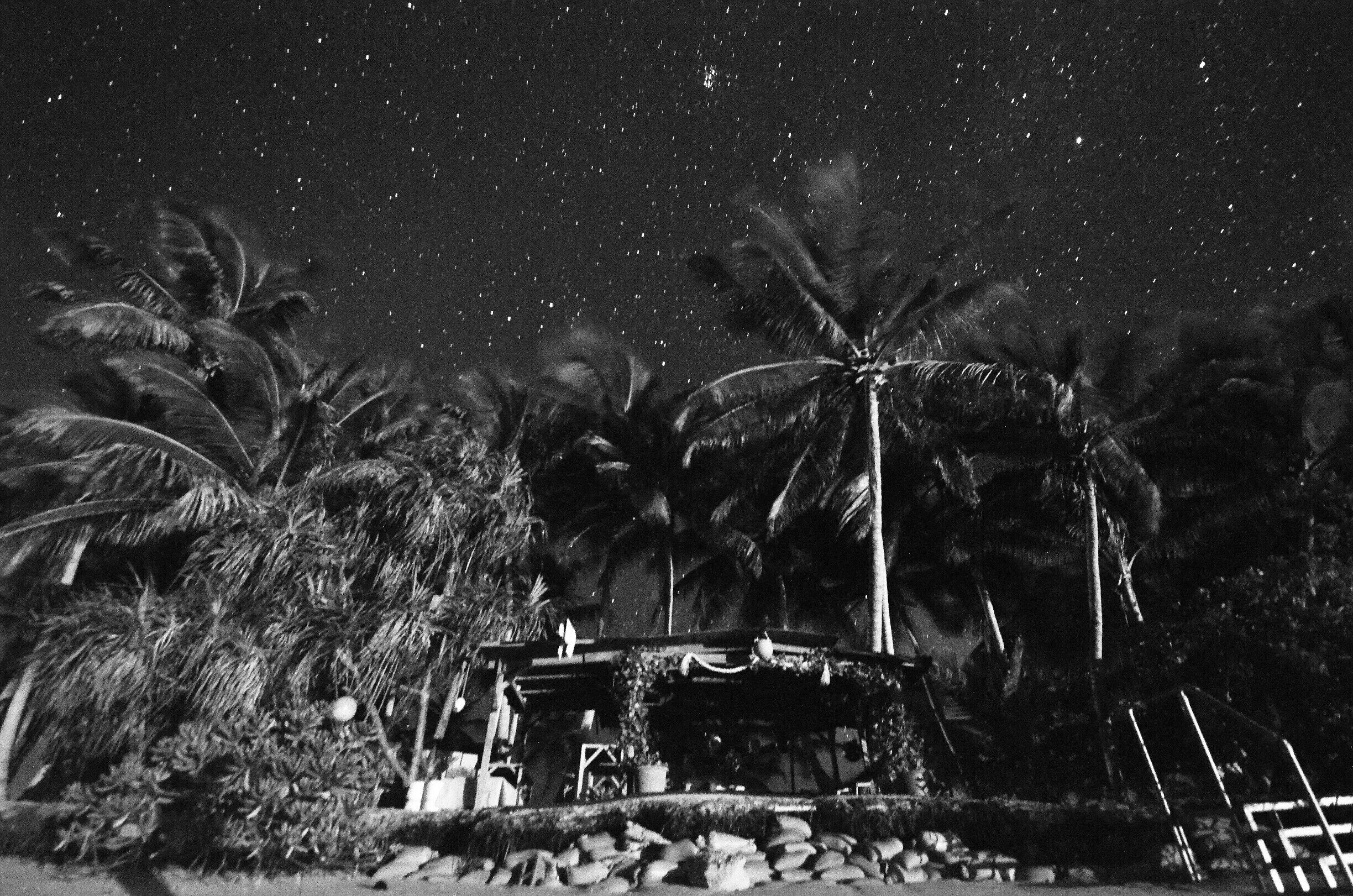 Go for the stars. It's like the stars you'll see in Antarctica, only it's so warm you'll lie half submerged in the ocean.