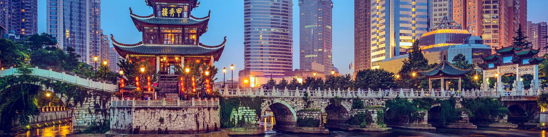 Guiyang, China at Jiaxiu Pavilion