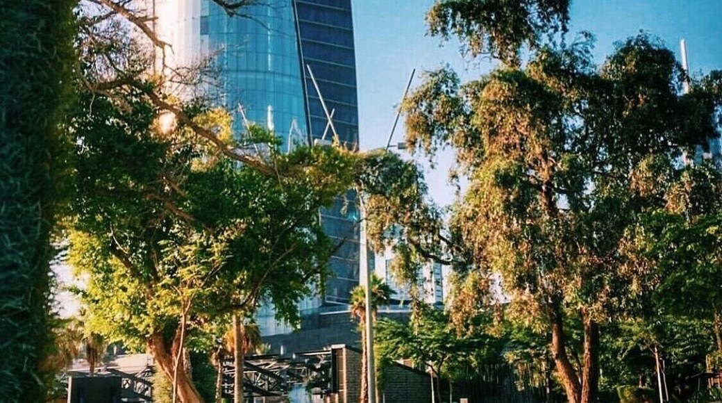 Tijaria Tower taken from Al Shaheed Park in Kuwait
