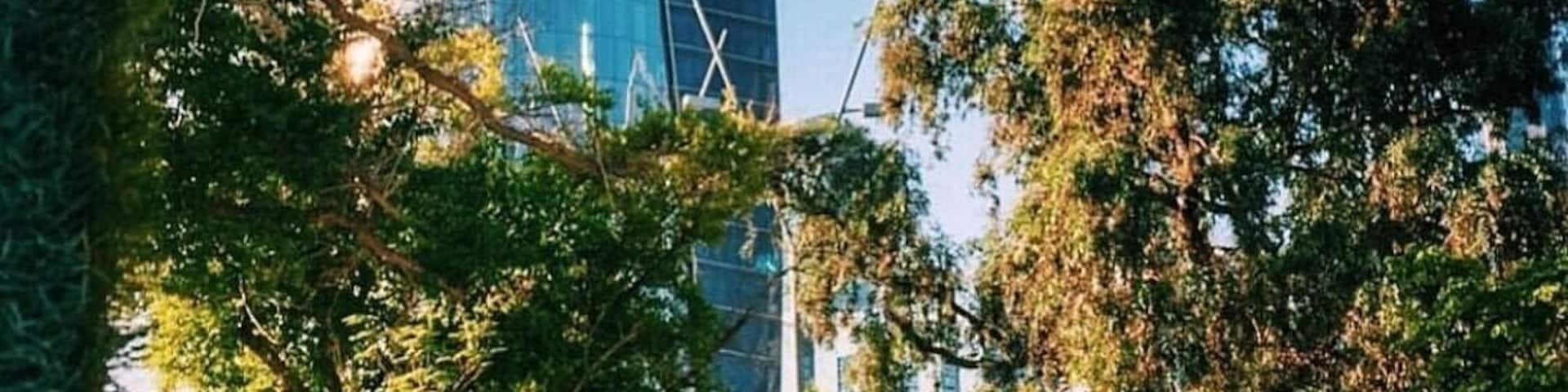 Tijaria Tower taken from Al Shaheed Park in Kuwait