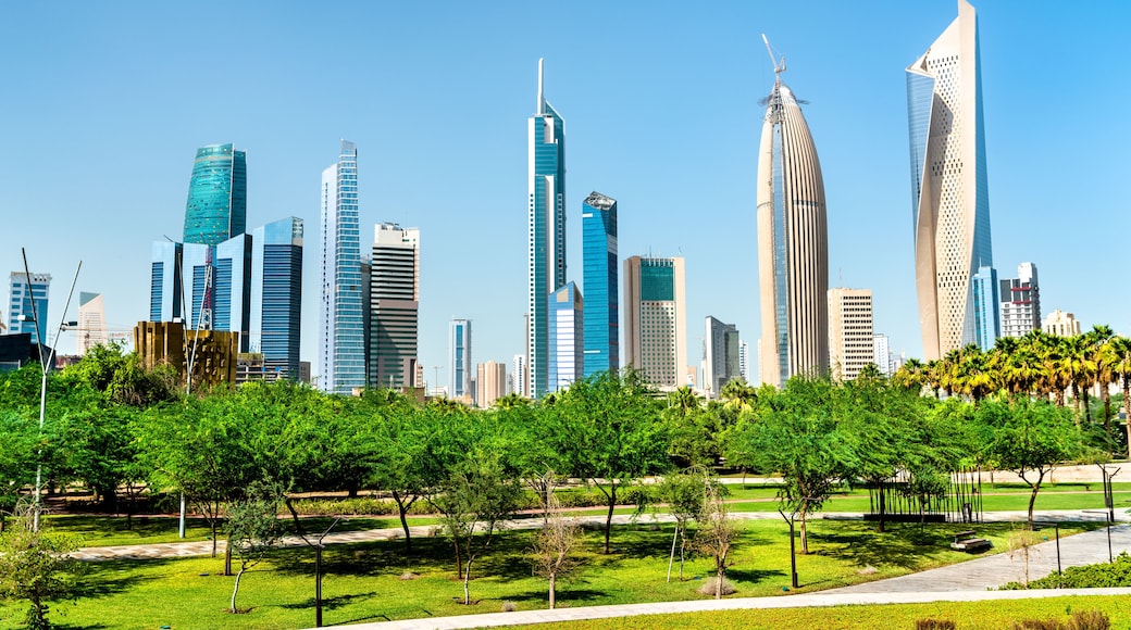 Skyline of Kuwait City at Al Shaheed Park
