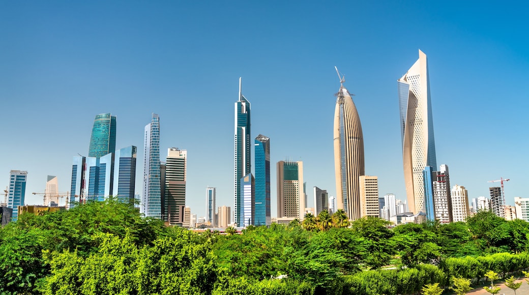 Skyline of Kuwait City at Al Shaheed Park