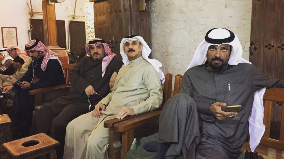 Making friends in Kuwait. A great Souk. Very local feel, lots of restaurants, huge space.