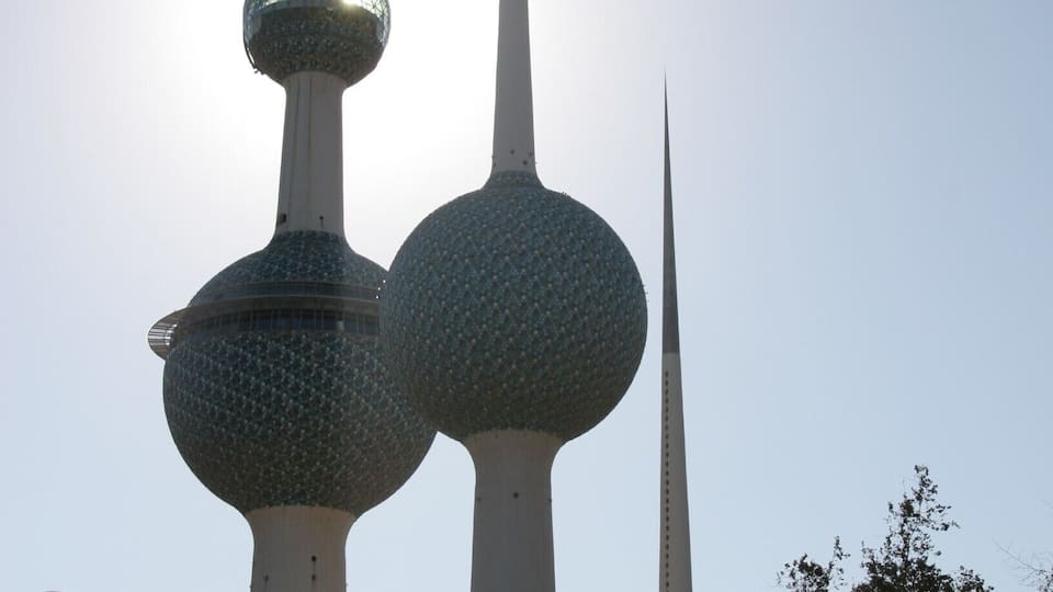 The iconic towers of Kuwait.