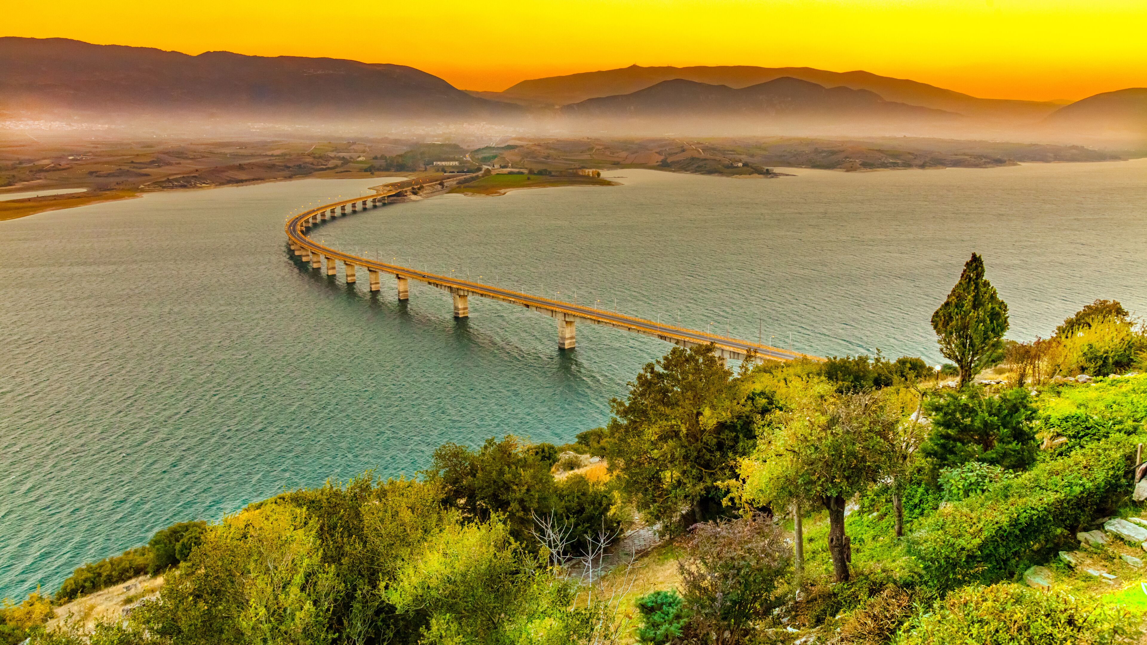 Lake Polyfytos Bridge