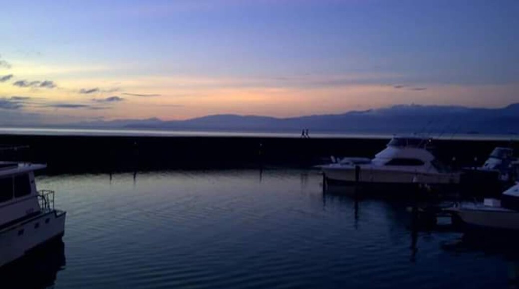 Sunrise. One of my morning walks at the Lae Yacht Club. Glorious colours.