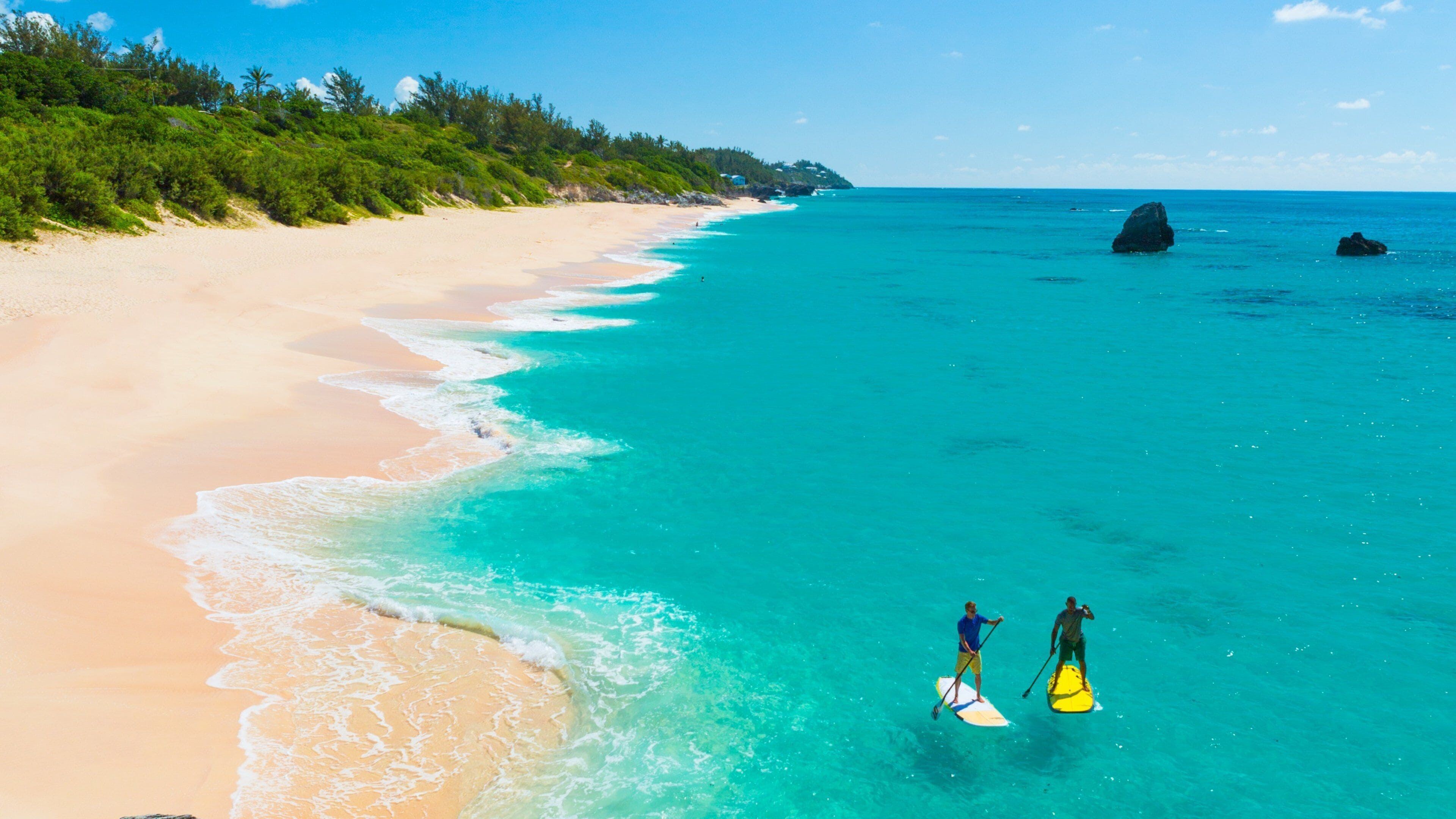 Bermuda showing a sandy beach and watersports
