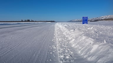 Aklavik Ice Road in Northwest Territories