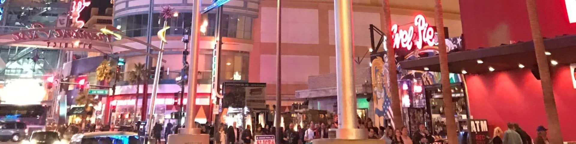 Fremont Street at night