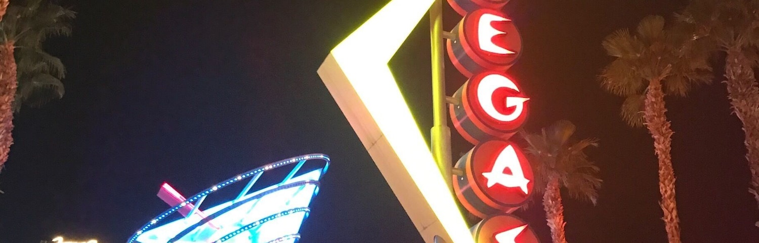 Fremont Street at night