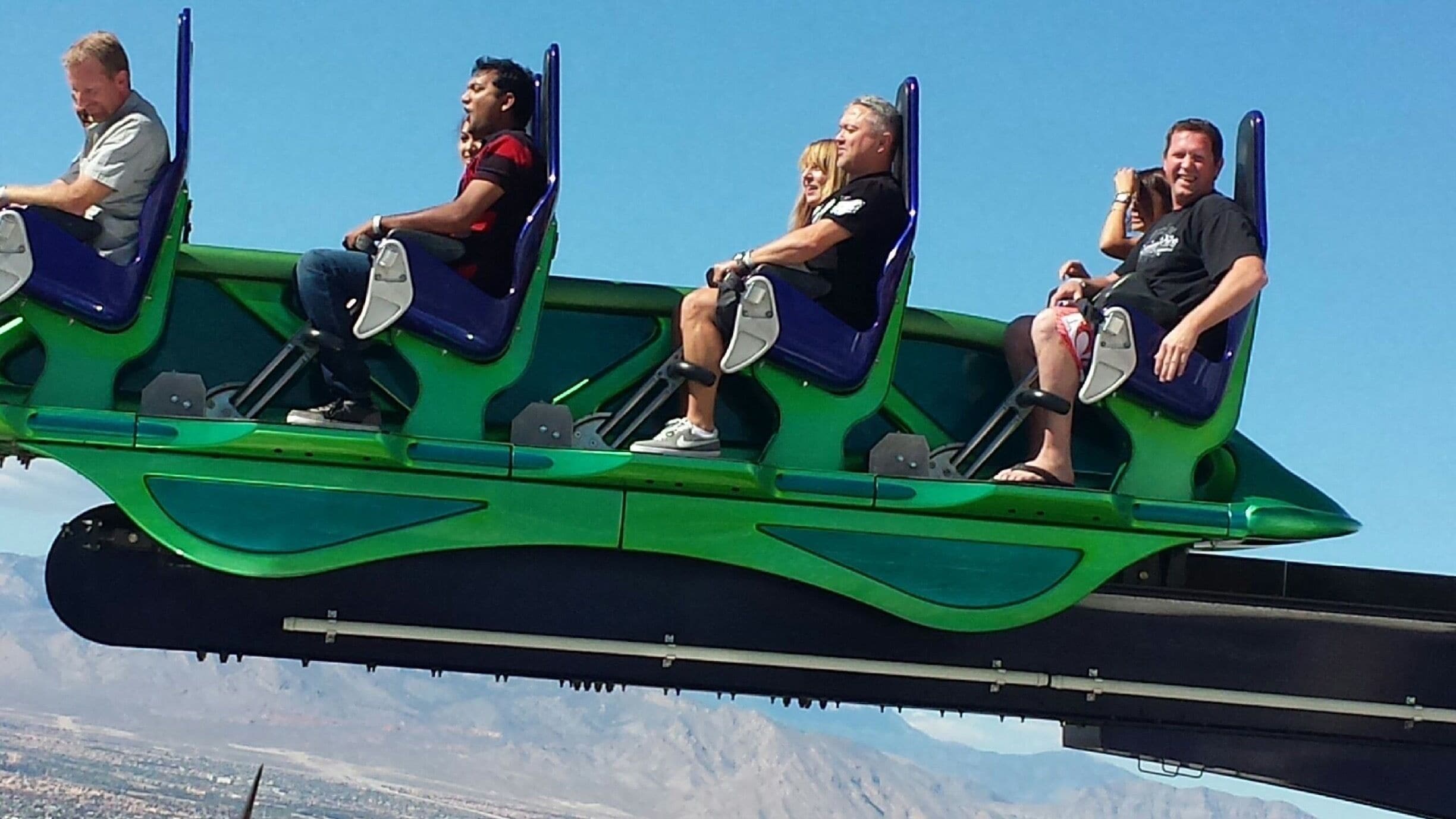 This ride looks much scarier than it is. Wonderful view of Las Vegas from the top of the Stratosphere Casino