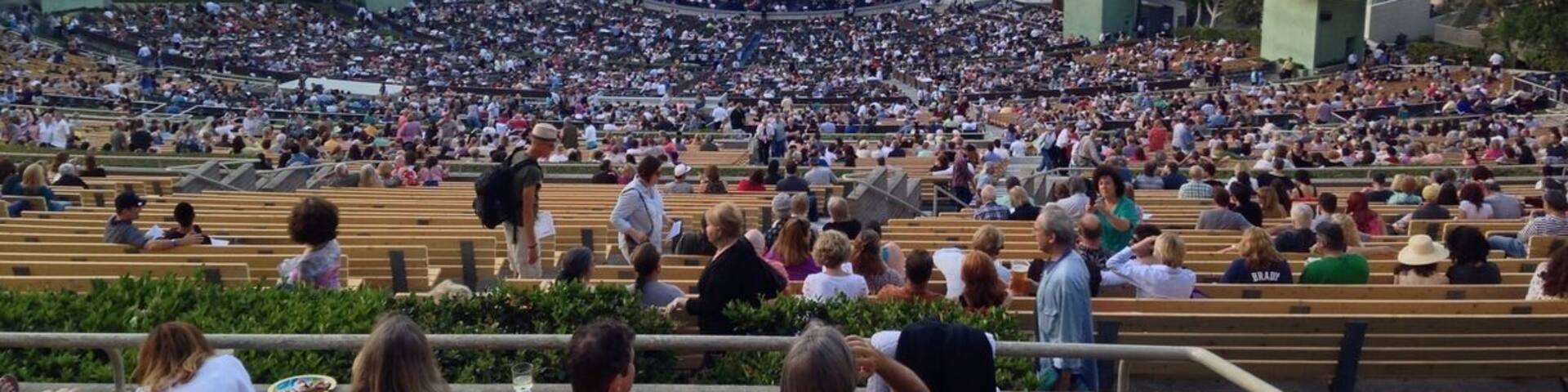 Waiting for James Taylor concert to start