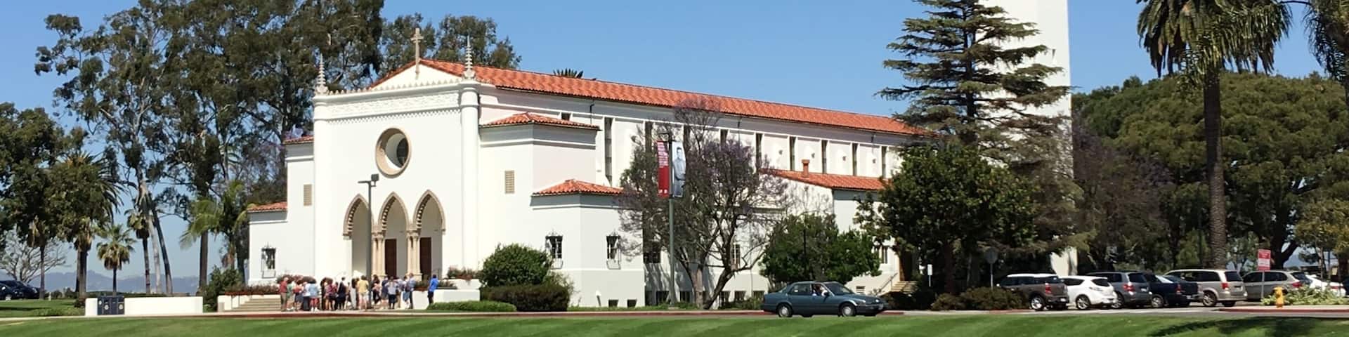 Beautiful campus of Loyola Marymount University.