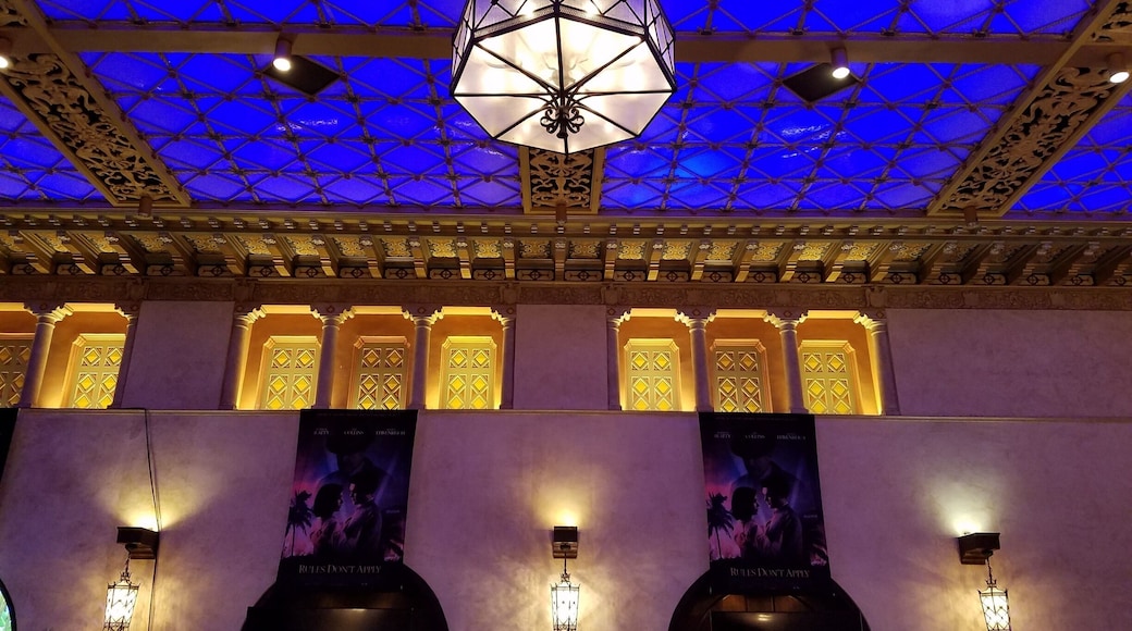 The grand ballroom at the Hollywood Roosevelt; amazing old Hollywood style