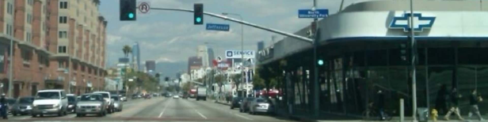 Iconic Felix Chevrolet sign at the corner of Figueroa & Jefferson near USC