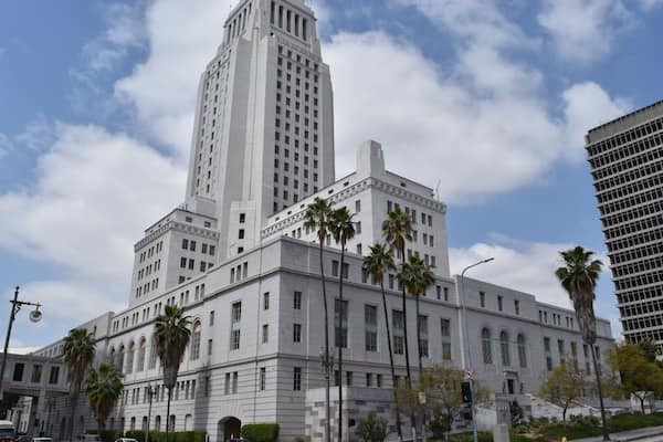 City hall building in downtown LA...