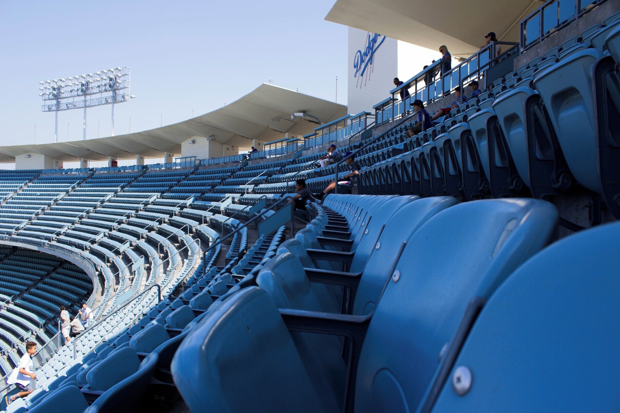 The top deck of the stadium. Tickets are cheap and the view is great! #Blue
