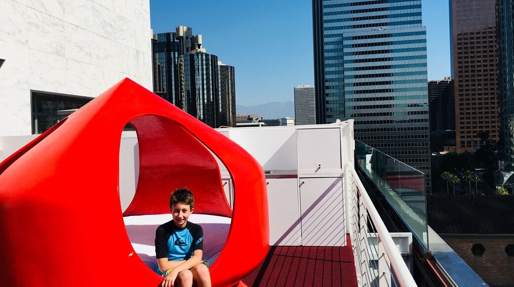 Waterbed Pod, poolside on the roof deck.