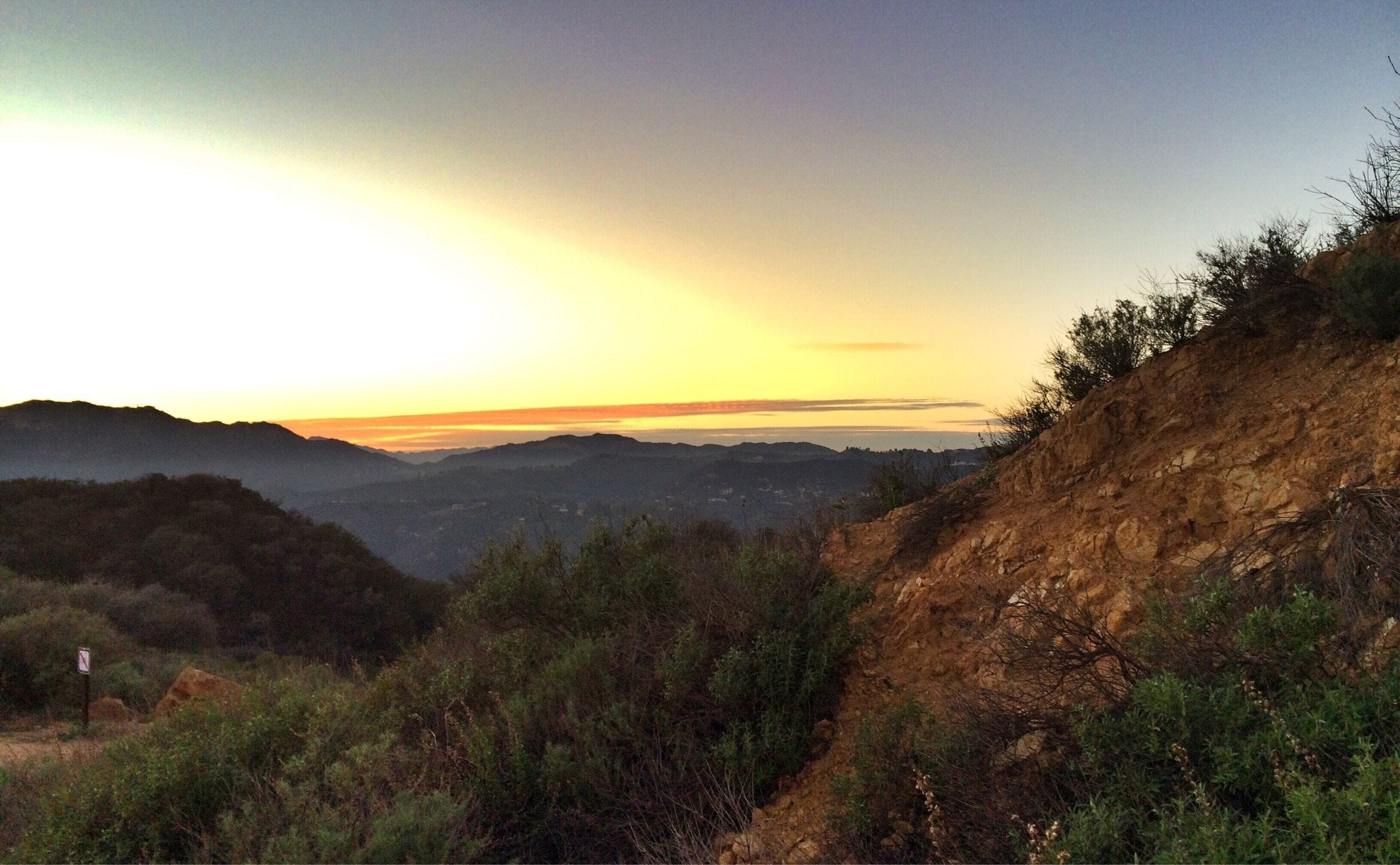 Light(bow?). Topanga Canyon / Eagle Rock #hike. #California
