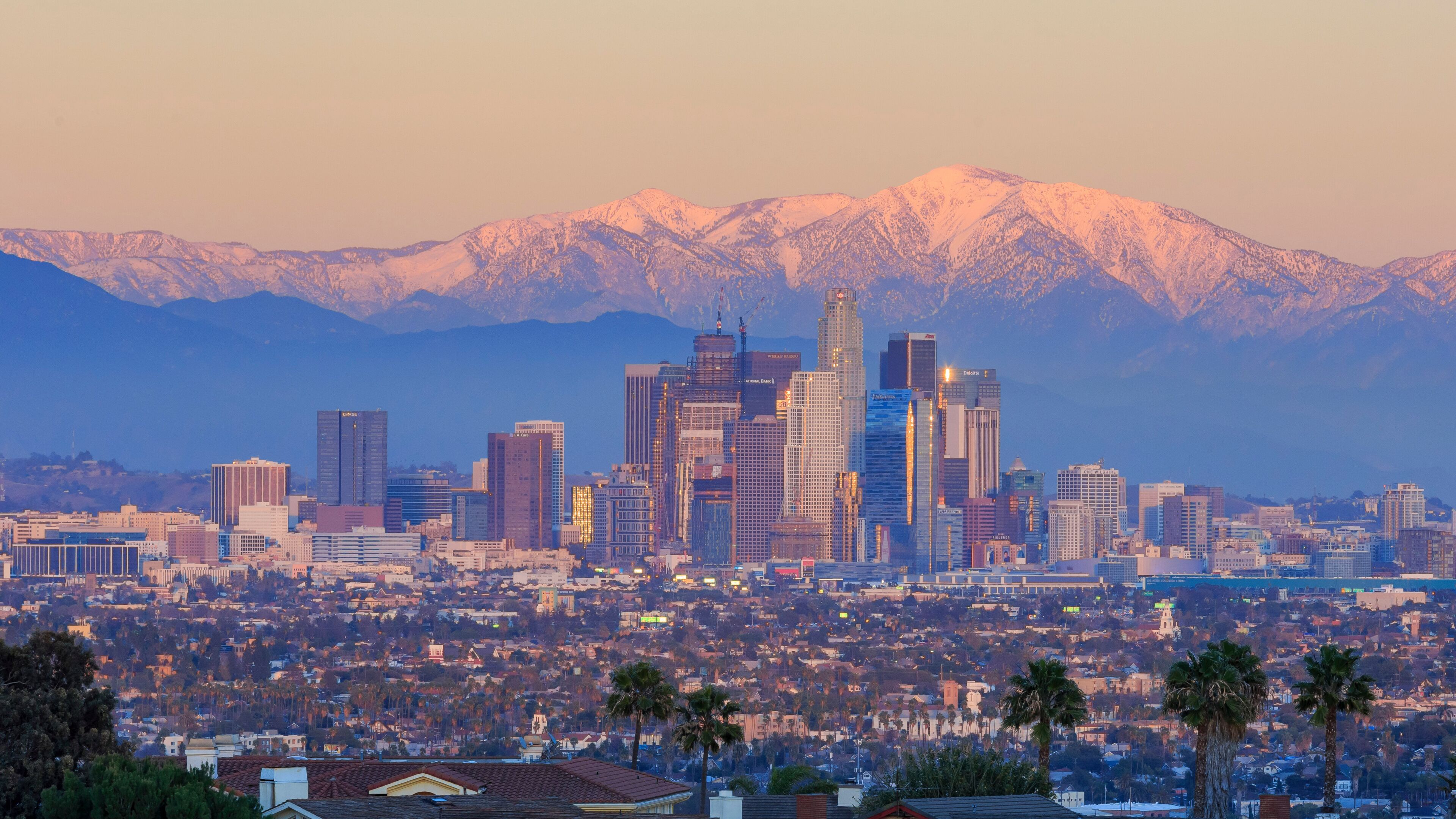 Classical view of Los Angeles Downtown
