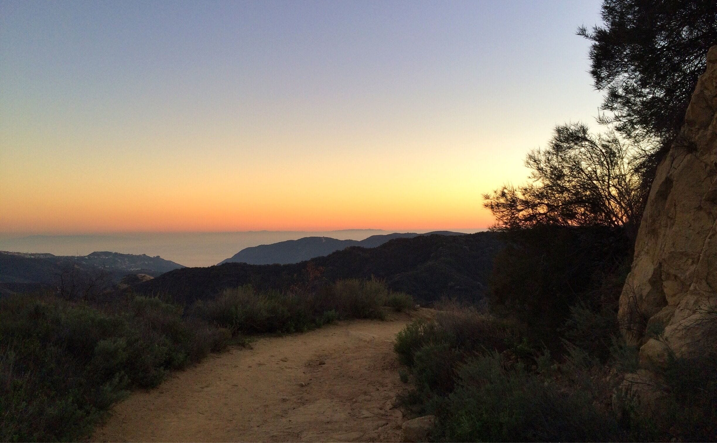 Sunset over Malibu. Topanga Canyon / Eagle Rock #hike. #California