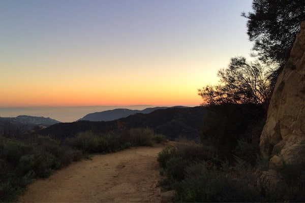 Sunset over Malibu. Topanga Canyon / Eagle Rock #hike. #California