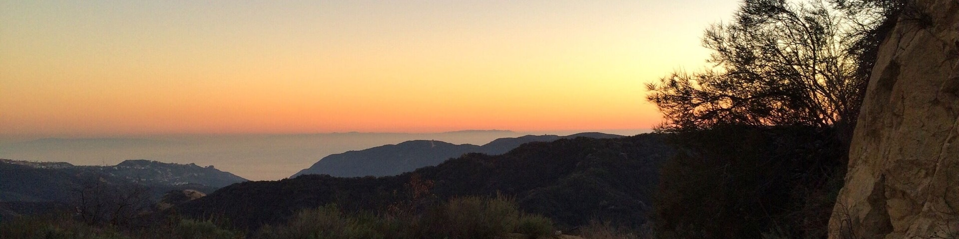 Sunset over Malibu. Topanga Canyon / Eagle Rock #hike. #California