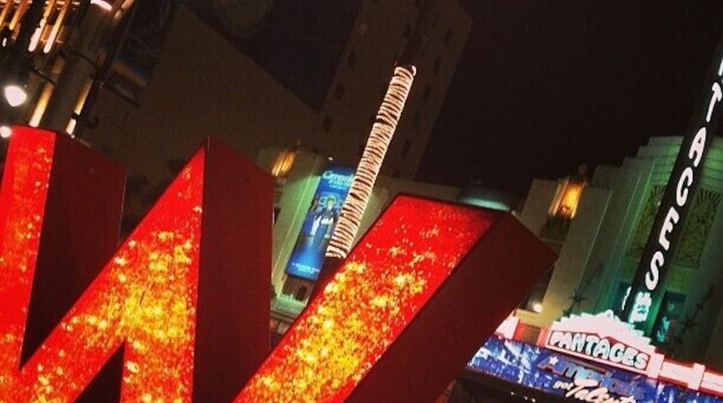 The historic Pantages Theater is located in Hollywood near the landmark intersection of Hollywood and Vine and across the street from the W Hollywood Hotel. It was the last theater built by the vaudeville impresario Alexander Pantages. In has been a vaudeville venue and a movie house and more recently a venue for live theatrical productions. The Pantages has been used as a location in several films. A favorite quirky reference is Rickie Lee Jones' mention in her 1979 hit "Chuck E's In Love".