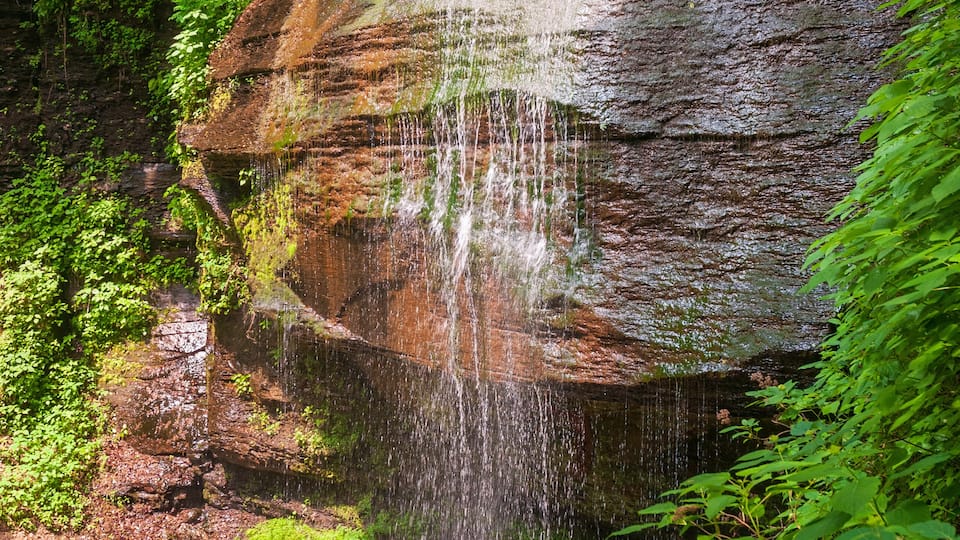Buttermilk Falls State Park in New York State