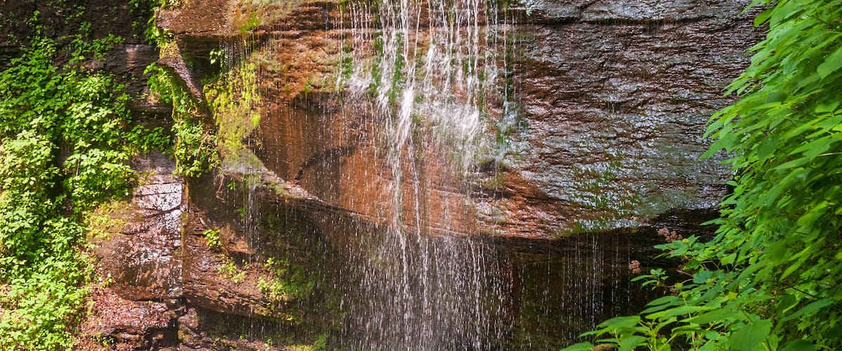 Buttermilk Falls State Park in New York State